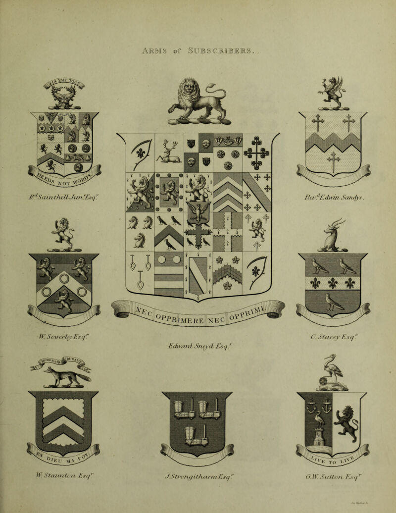 AMM§ of SUBSCRIIEEES, li. Sou'a-hy Es(j ^ Kduanl Sneyd Esq!' C. Stacfv Esq . Staiaiton Estj'' .!StrctHfiUmt'nt Esq'' 0.]\. Sutlon Esij'! /.. HmM,* \