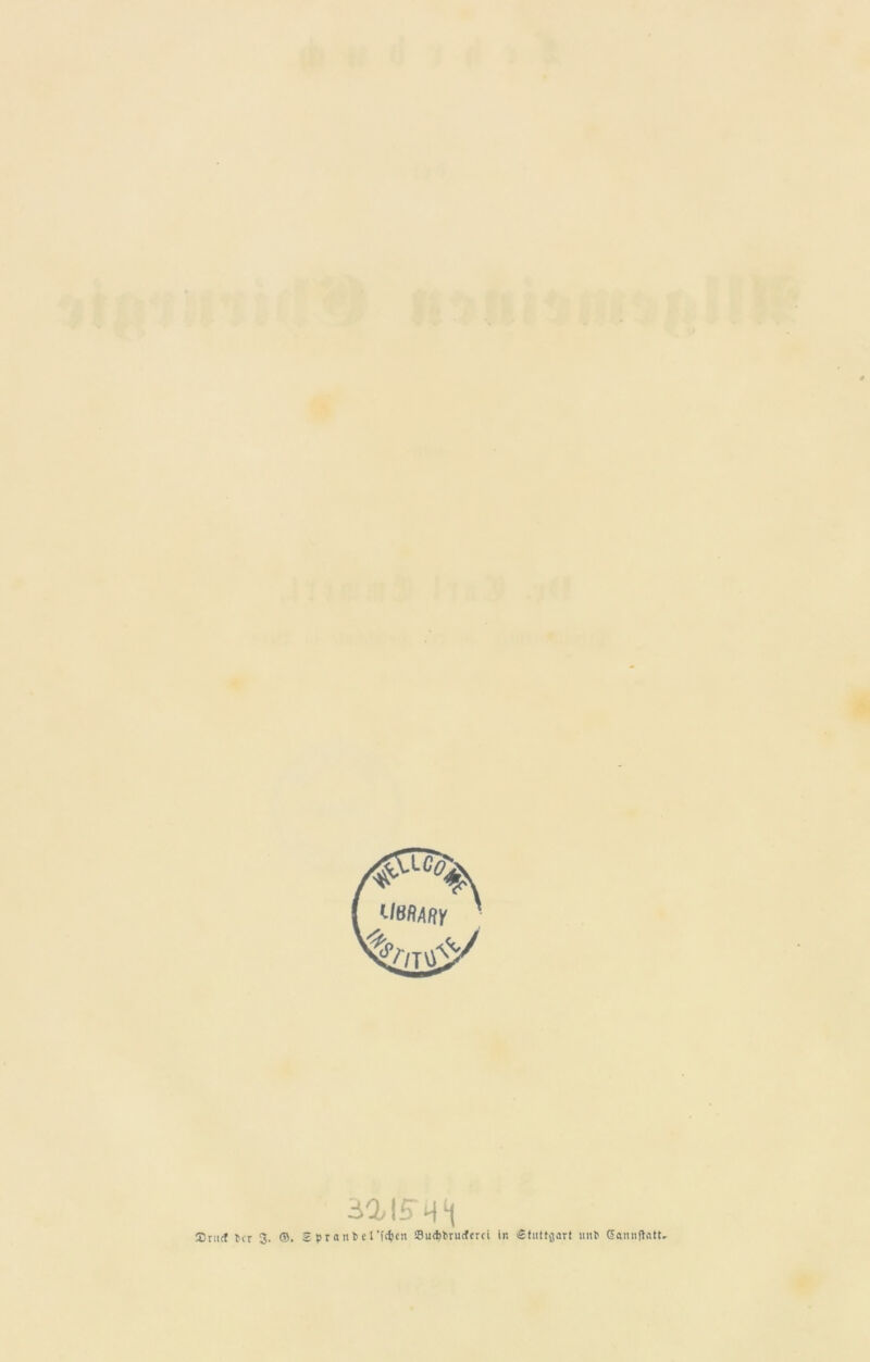 Snirt rer 3. ©. «pranfccl’fcfjcn Siubfcruticui in Stuttflart mit» Caniiflntt»