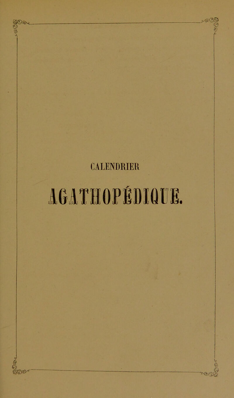 CALENDRIER