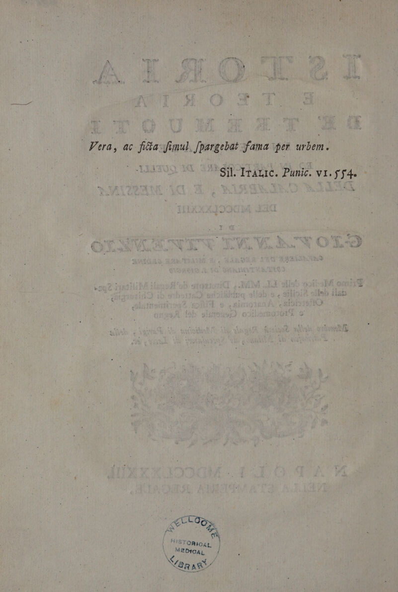 Pera, ac fitta: fimul. Jpargebat fama \per urbem. = È Sil. ITALIC. Punic. VI.SS4