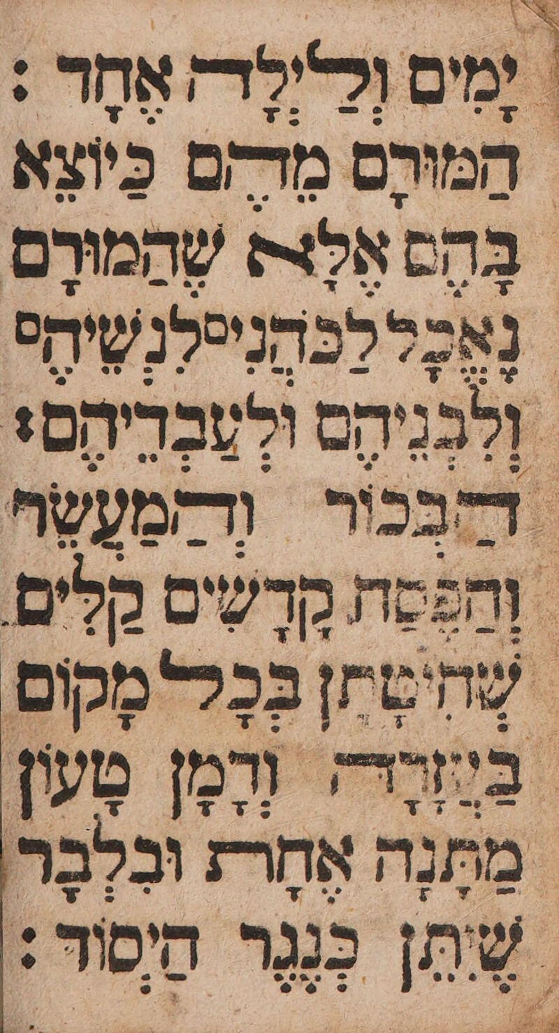 יָמס ְלילֶד; אֶחָר : הַמוּרֶם מִדהם כַּיְצָא בָּהָס אֶלָ שְהמּרֶם נָאֶכָללְכְּהָנִיילֶנְשִיהס ְלְבְנִיהָס ולְטְבְרִיהָסּ דהבכור ‏ וְדהמַעָשַח הפסה קהרְשִיס קלים. שהיטֶתן בכ מָקום בר וְְמָן טעון מִתִנָה אֶתרז וּבלָכֶ שֶתַן כְנְנֶר הַיסוד : - 7