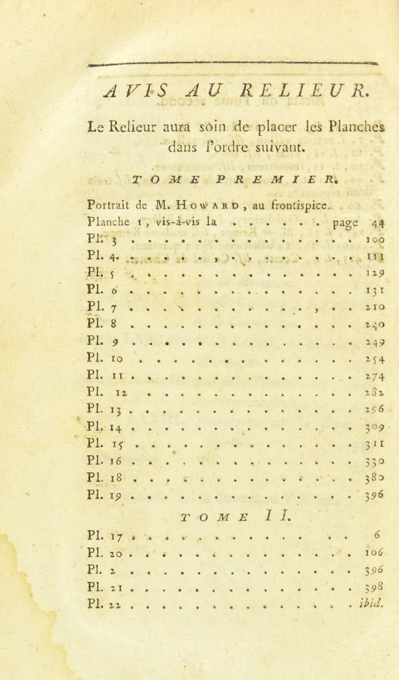 A VIS AU RELIEUR. » * ■ m Le Relieur aura soin de placer les Planches dans l’ordre suivant. TOME PREMIER, Portrait de M. H o a r o , au frontispice. Planche i , vis-à-vis la page ^54 Plri . loo 4, Ph 4- . .r .• • , • • V • lU PI. 5 , iip PL 6 131 PL 7 \ 2 lO PL 8 240 PL PL ro 254 PL II ... 274 PL 12 282 PL 13 25:6 f PI. 14 309 PL IJ 311 PL 16 330 PL 18 i . 380 PL 19 596 TOME II. PL 17 < . . 6 PL zo . . i . . loé PI. 396 PL 21 59S