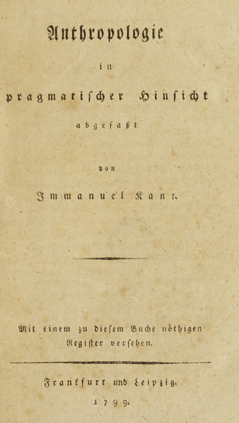 / .V ?(iU6(opolo9ic ••N • » t u ptagmattfd^er u, f. i t a b 3 e ,f a M ' j ( • \ P 0 tt .r' .> ■ . \ 3 m'itti a n u' c' t Ä ö n f. /V-  N mm < \ ! t einem s u tiefem 55 ti d) e n c t ^ i 3 e n * j (Regi (}er p c i’fe(;cn. * mim granffurt «nb i e i >> 5 i g. 1799.