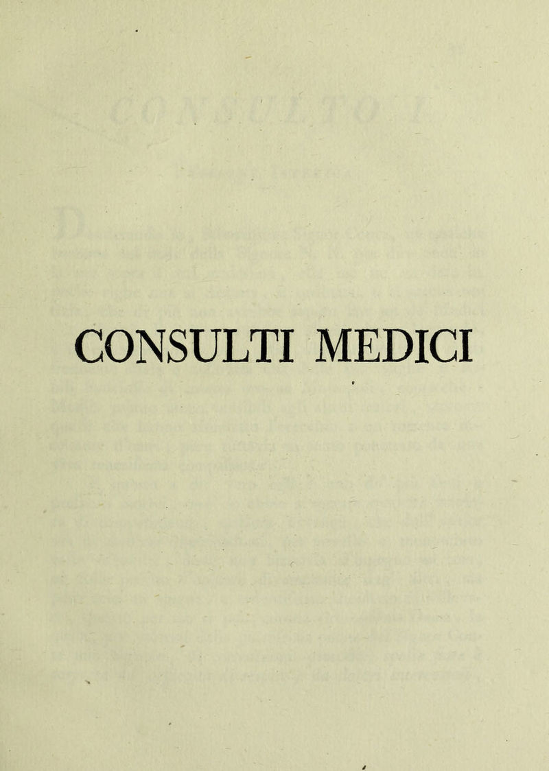 CONSULTI MEDICI