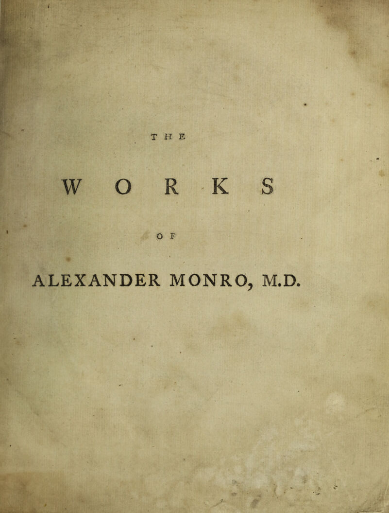 ALEXANDER MONRO, M.D