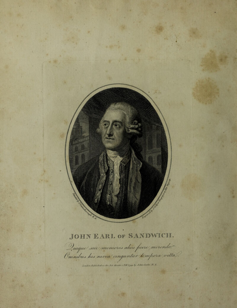 JOHN EARL OF SANDWICH. u//[/s-ey ' ■ ■rW'tJi/.rtM a/waj/c/r'is ms '/t r/do7~ ^(>77/y7i//’//.i ,///d 7////.'<.// 'r/7//f///z/////’ /'/7/^//’’/// //'////'- London /‘„/dir hr,Mr Hie Ad directs i.Feb/ijgg. In .Mm Cooler M -I.