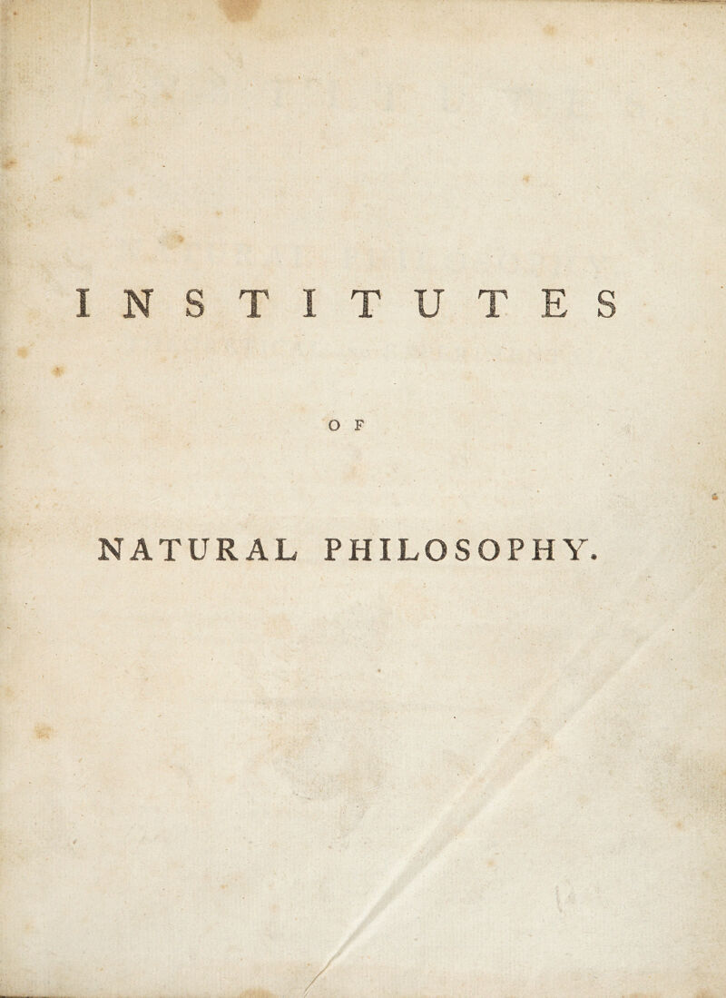 NATURAL PHILOSOPHY.