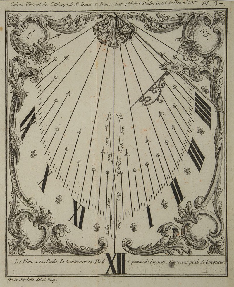 * Cadran Férlical de lAblaye.dest Deus en France. Let j8% 877 Decln.Orcid dullan n°83 PJ, 3, W SR ci = fl 222 = \ / p LATE LES Su = , = Le OS É £ Z CRT À ass = URSS 1 Z RE Fr = TE PL : Se res QD = Ze TE } <. s Be FES É s _— & 7e SSSR LA Er 3 »S £ ss = + => ÎeS £ a TS = TE ; 4 A ee me me SS= RE ———— EEE Er re = = Es eee, S ee DES “he Le Pia 12. 1teds de hauteur el 10. Leds 6 pouces de largeur. |” Hé pérds de : LL 'y À ; . » ,» 0 longueur N, De la Gardette del et Jeu.