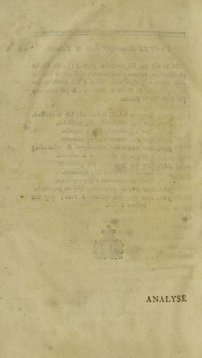ANALYSE