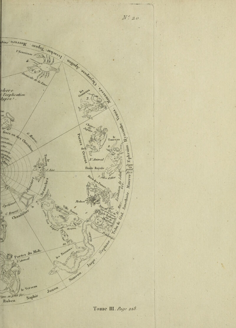 N”. 20. ^/iea/ton le Taureau ^ \2f^nirfia/ Etoile Koyalo I <r. Ijuc Metùtse /)/',ï<re/i Tome 111./}^^