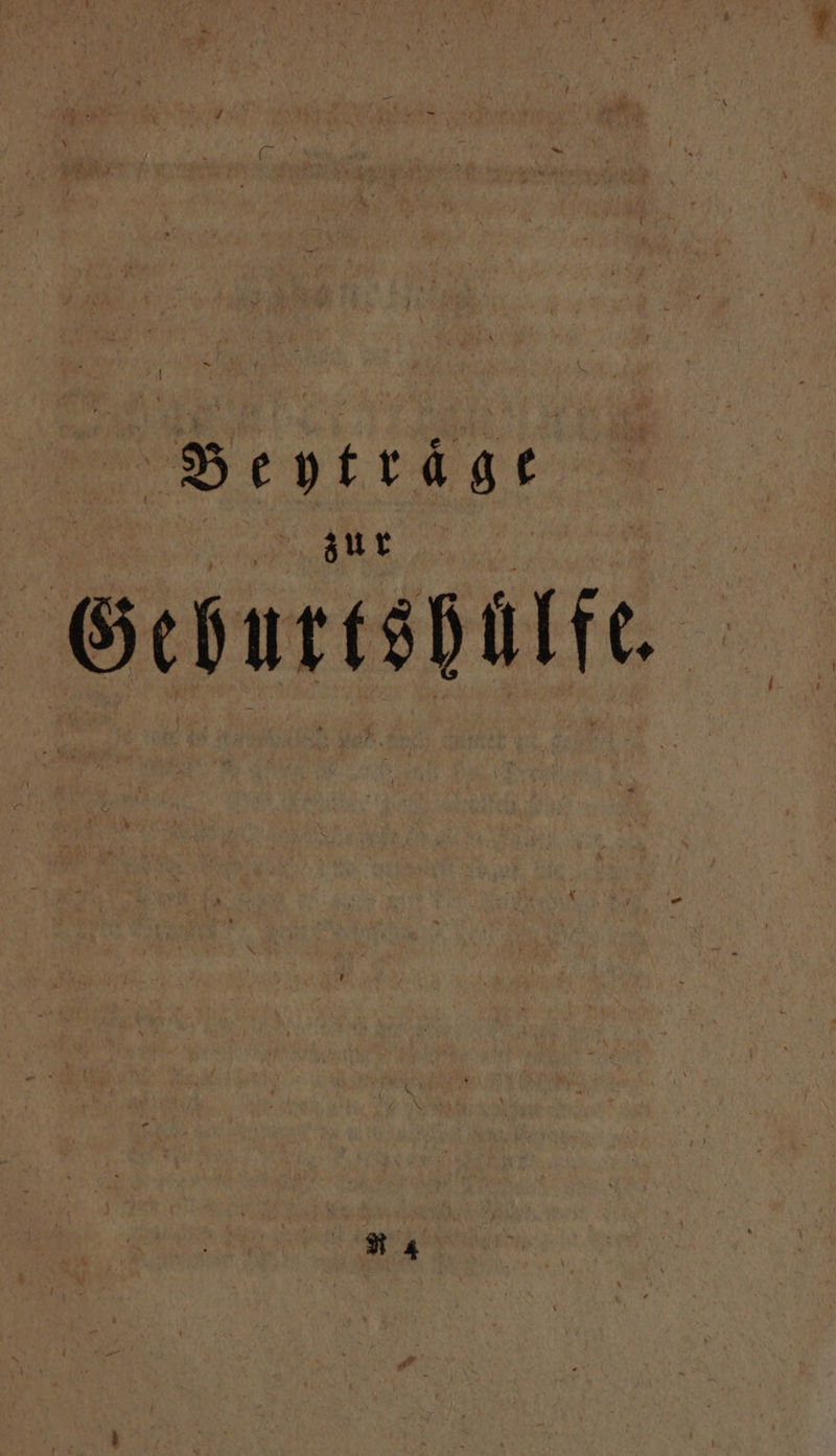 Beytra ge zur Gepurtsbalft.