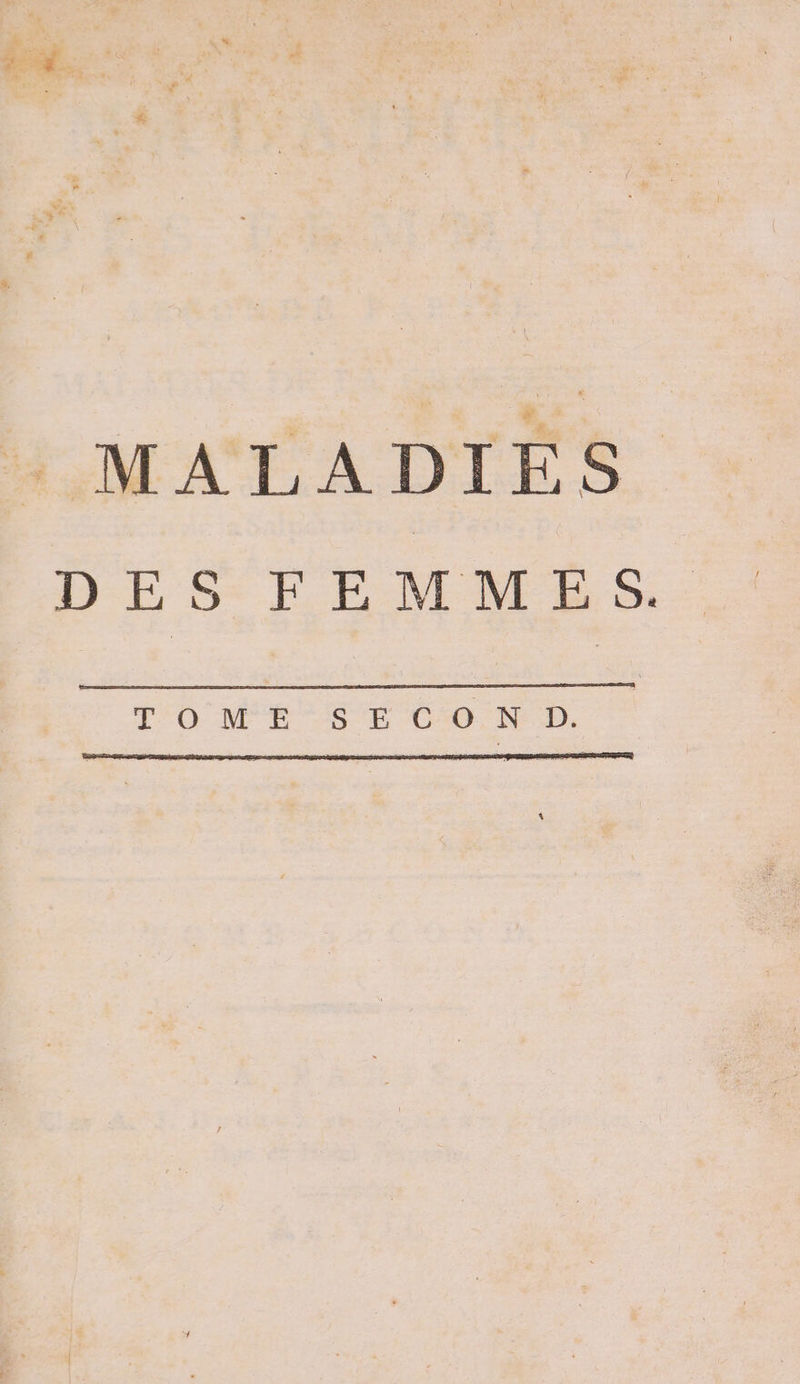 MALADIES IE S EEMNE S.- TO MES T CO N D.