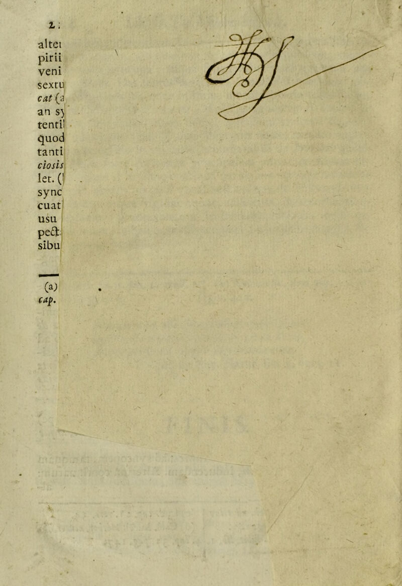 1: altet pirii veni sextu cat (a an tentii quod tanti ciosis let. (' sync cuat' uki pea;, sibu