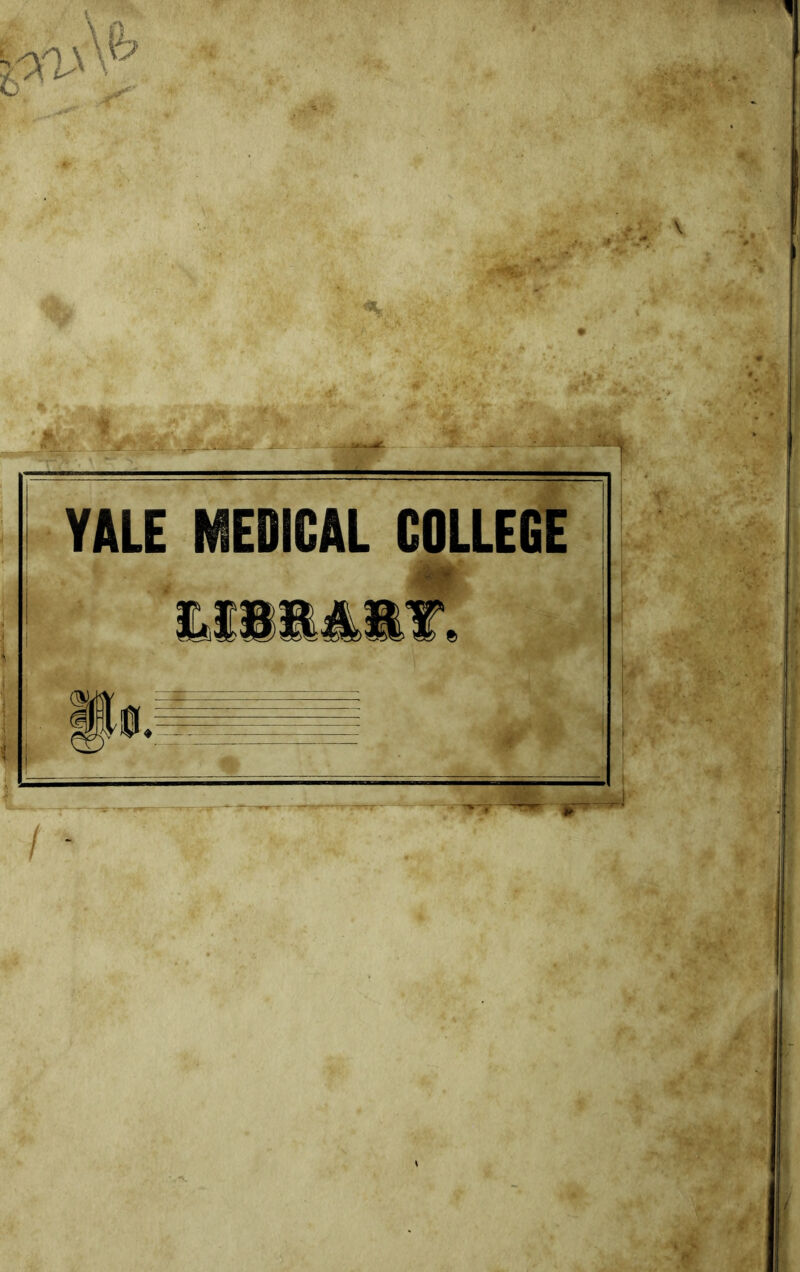 YALE MEDICAL COLLEGE / -