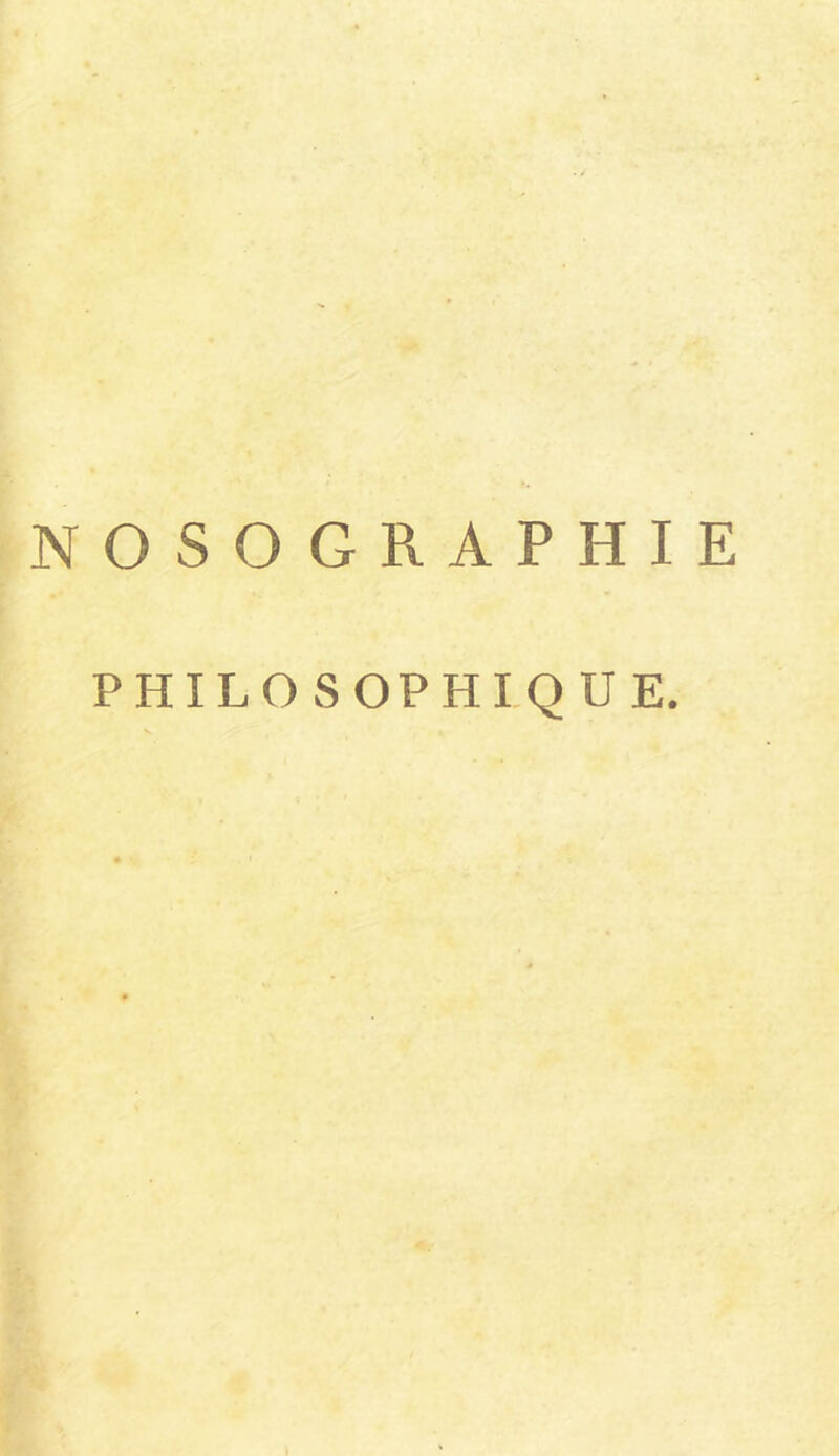 PHILOSOPHIQUE.