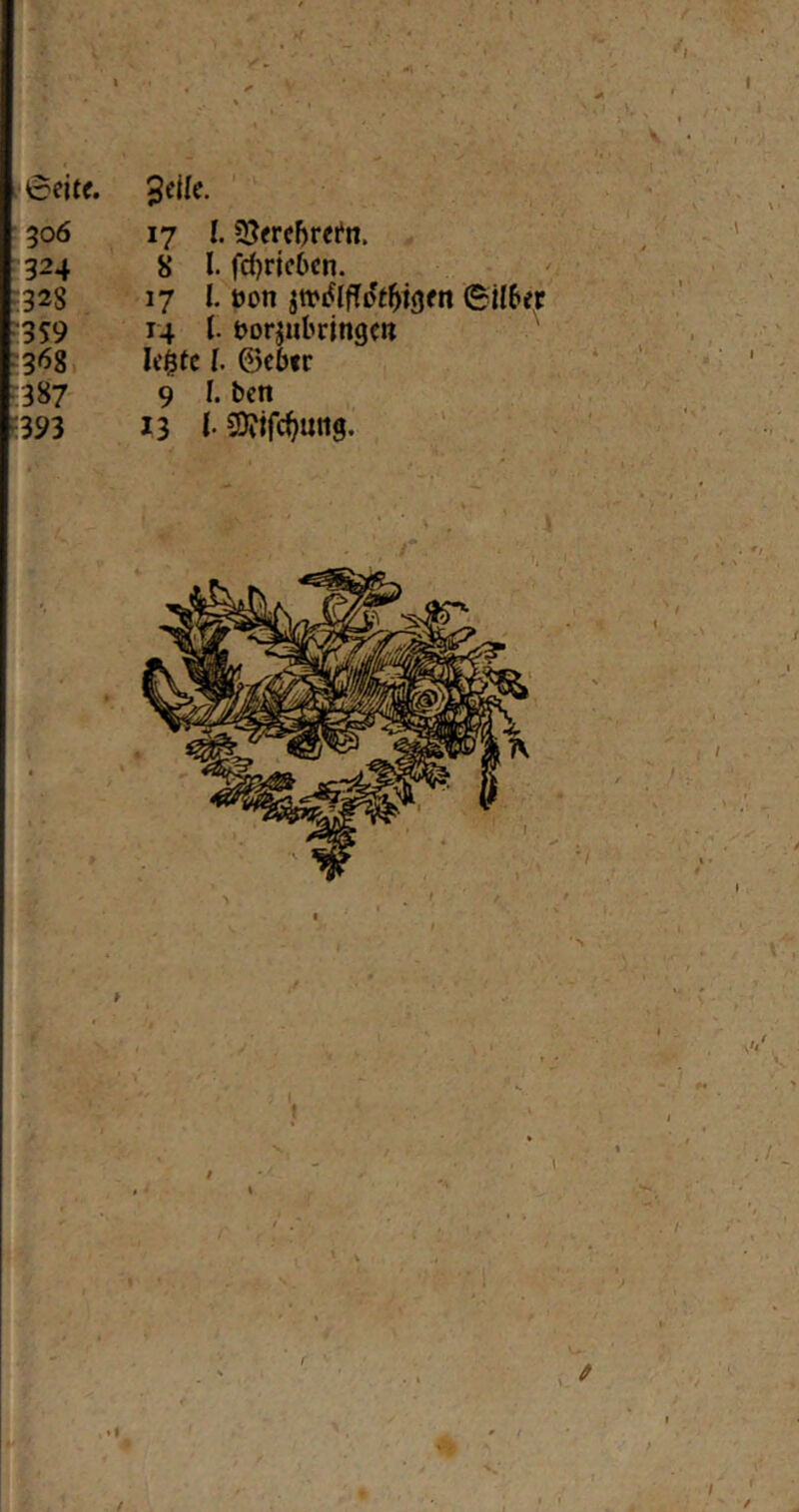 7 \ > 1 » • • ^ “ 1 6eite. Stile. 306 17 1.23<rcf)rem. 324 8 l. fcgricbcn. 328 17 I. t»cn jtvtflfToffrigen (£il6er 359 14 l. uorjutringc« 3^8 legte I. ©e£>«r 387 9 I. ben 393 13 {• 5Q?tfd)Mig. . V. i / 1 / /