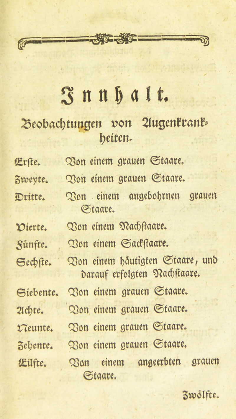 Beobachtungen von üuQtn^vanb beiten» (erjle* Q^cn einem stauen ©taare» 5tt?eyte* Q3on einem stnuen ©taare» ^Dritte* Cöon einem ansebobtnen stauen (Staate* Vicvte. Q3on einem ^acbflaate. fünfte* , CDon einem 0acffiaate* 0ecbf^e* ^on einem b^utistcn ©taare, unt) batauf etfolsten ^^acbfiaate* ©icbente* Q3on einem st^an^n Staate* 2lcbte* QSon einem stauen (Staate* neunte* Qjon einem stauen (Staate. Sel;ente. <^on einem stauen 0taate. tSilfct. QSon einem anseetbten stauen 0taate. Sivölfte.