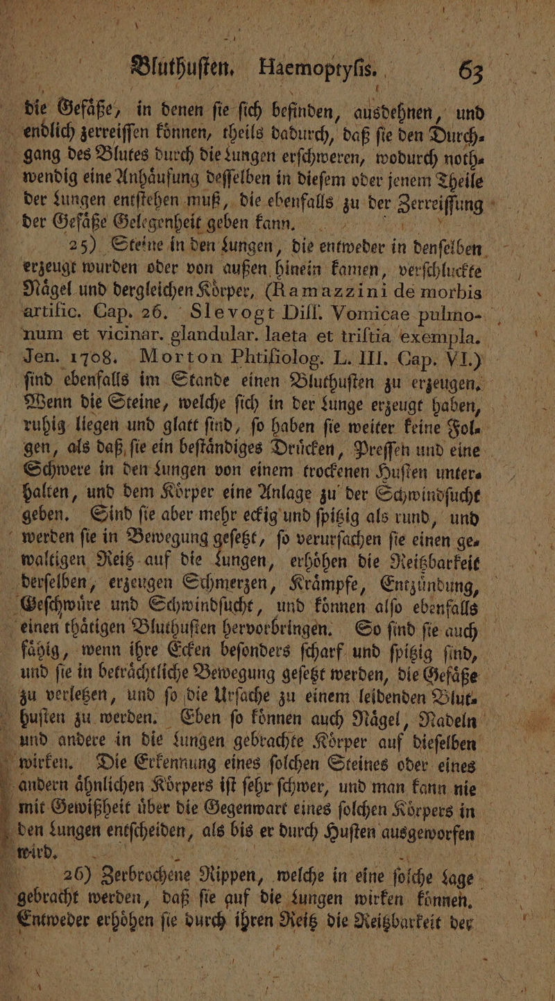 1 1 der Gefäße Gelegenheit geben kan. N 1 N — —