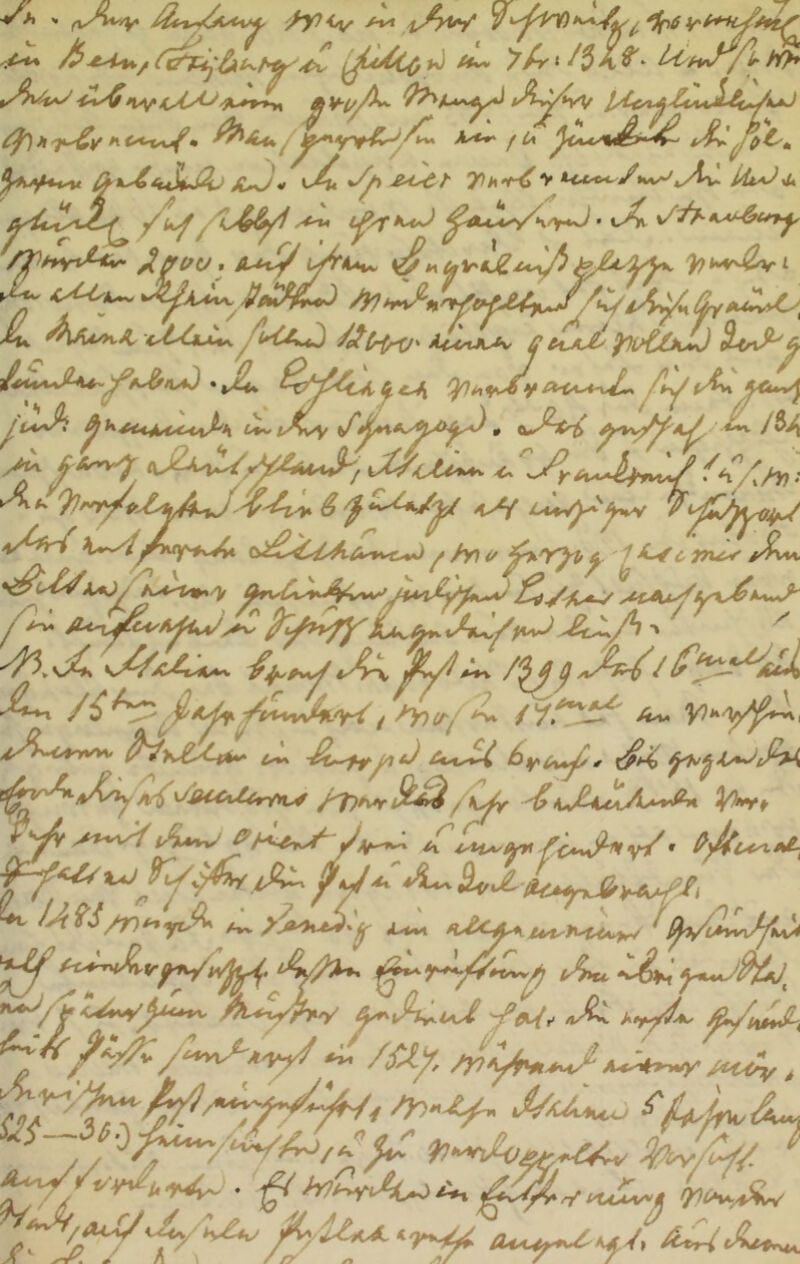 -/-*♦ ^ !A<^'^*A>*À‘ic^>^ ^ ■» T^V ^ ^ U /i^it w4* ^'OCi' > t<x<-^i/K^»ylw Ut/JyU Afft'^ I ^t^UV'kZ't*^ ^«vv^^l Jk^X^ PpAY^ ^Uu/kA^ C^LCi^x^^fyCA^ /A(rfr^' aAc%K^ Û e^AÂ' pi/tùu<J v^W W/,/7^^ <ii£AUA£'x^ ^ hn ^ ^ ' 1 ^ c yn^ /Zu V...} O- /K J ^ ^ ^ lAîi/r)^yiP^ fi.U^u>t.h<i^ ‘ /^yJ-My^ ^ /S-Ay, /pi^yj^ Â^/1 A*/ J ^ n. . à y .' /\ A ) /y