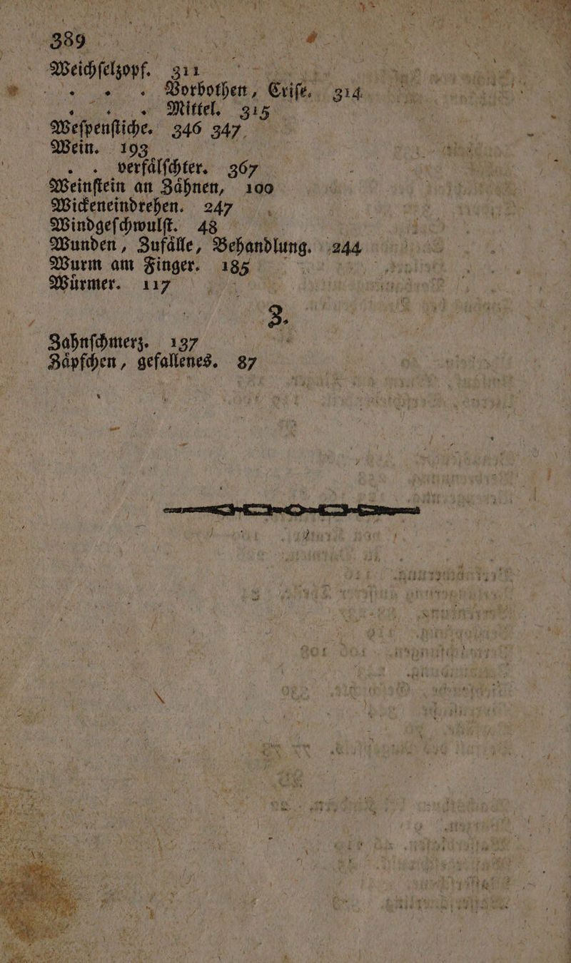 Banken 70 55 a 5 Vorbothen, Erife. 314 Er Mittel. gı5 Weſpenſtiche. 346 347 Wein. 193 if . verfaͤlſchter. 367 Weinſtein an Zähnen, 100 Wickeneindrehen. 1 6 4 Windgeſchwulſt. 48 Wurm am Finger. na Wuͤrmer. 117 | gahnſchmerz. 137 EM Zaͤpfchen, gefallenes. 87 *