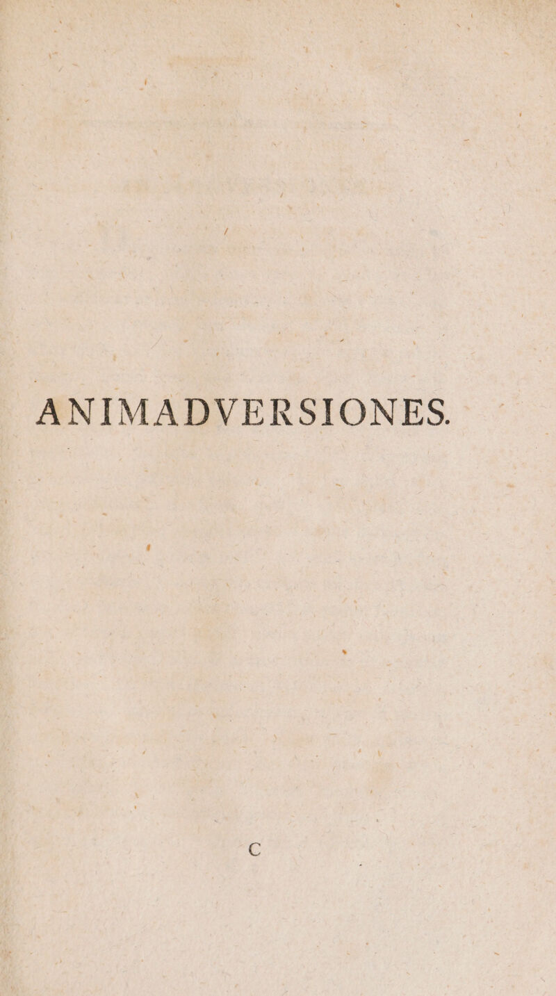 ANIMADVERSIONES.