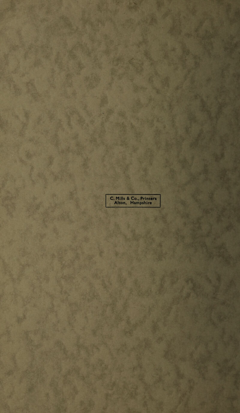 C. Mills & Co., Printers Alton, Hampshire