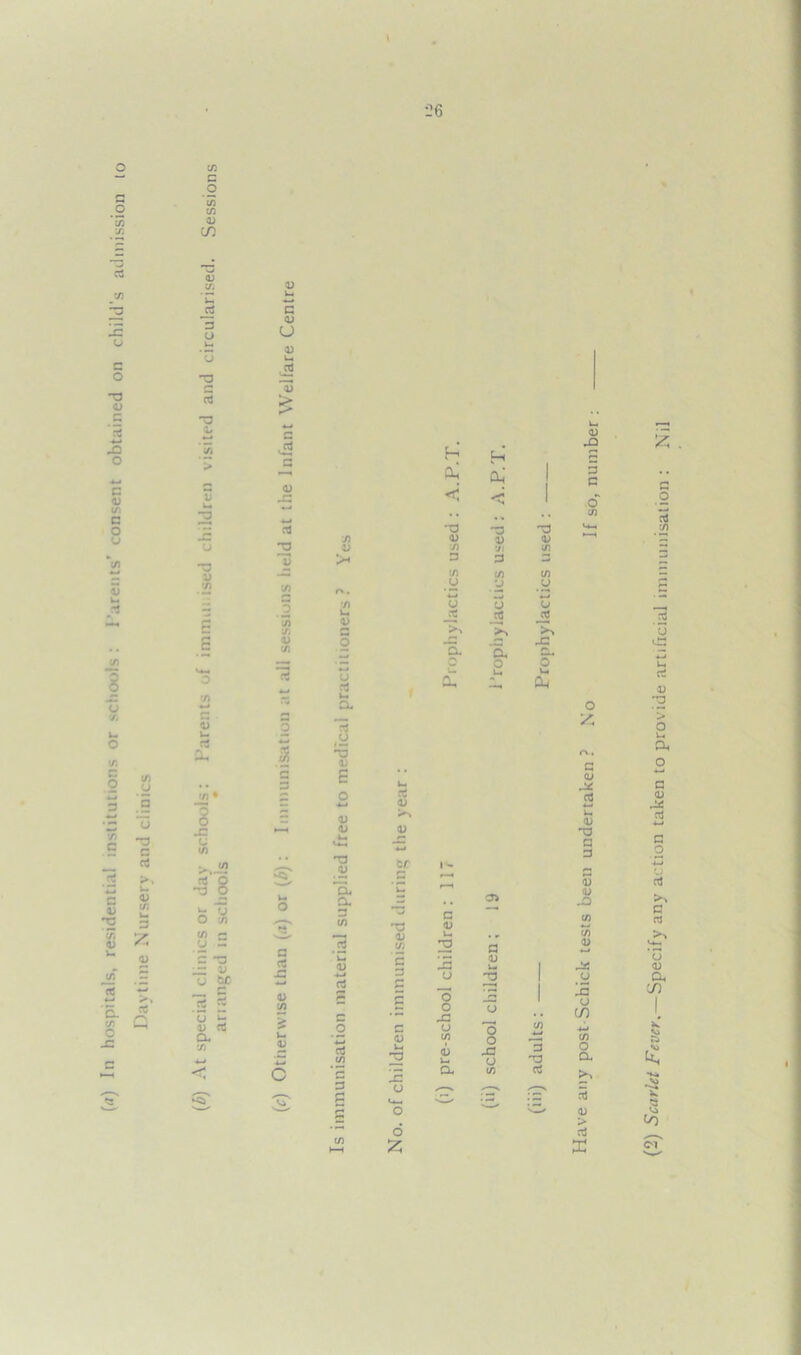 W In hospitals, residential institutions or schools: Parents' consent obtained on child's admission to .’6 Si c o CO 2 .