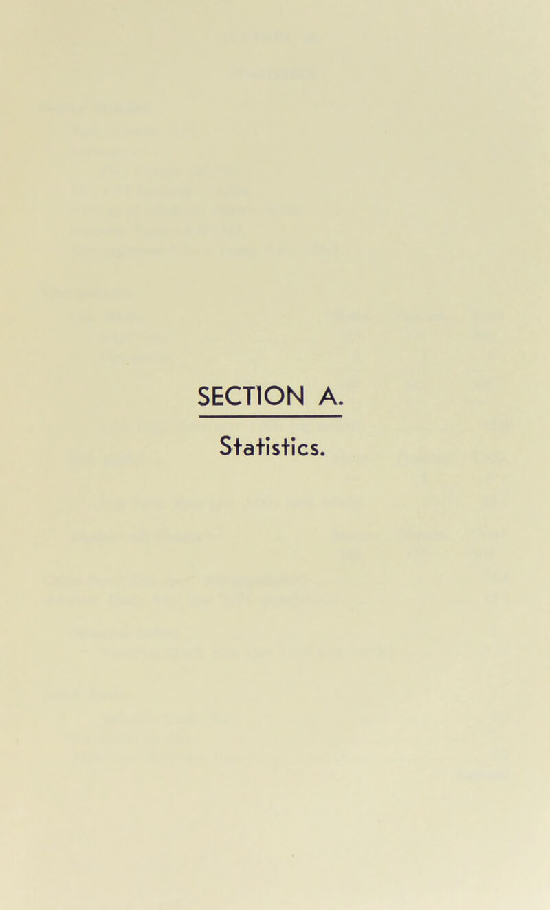 Statistics.