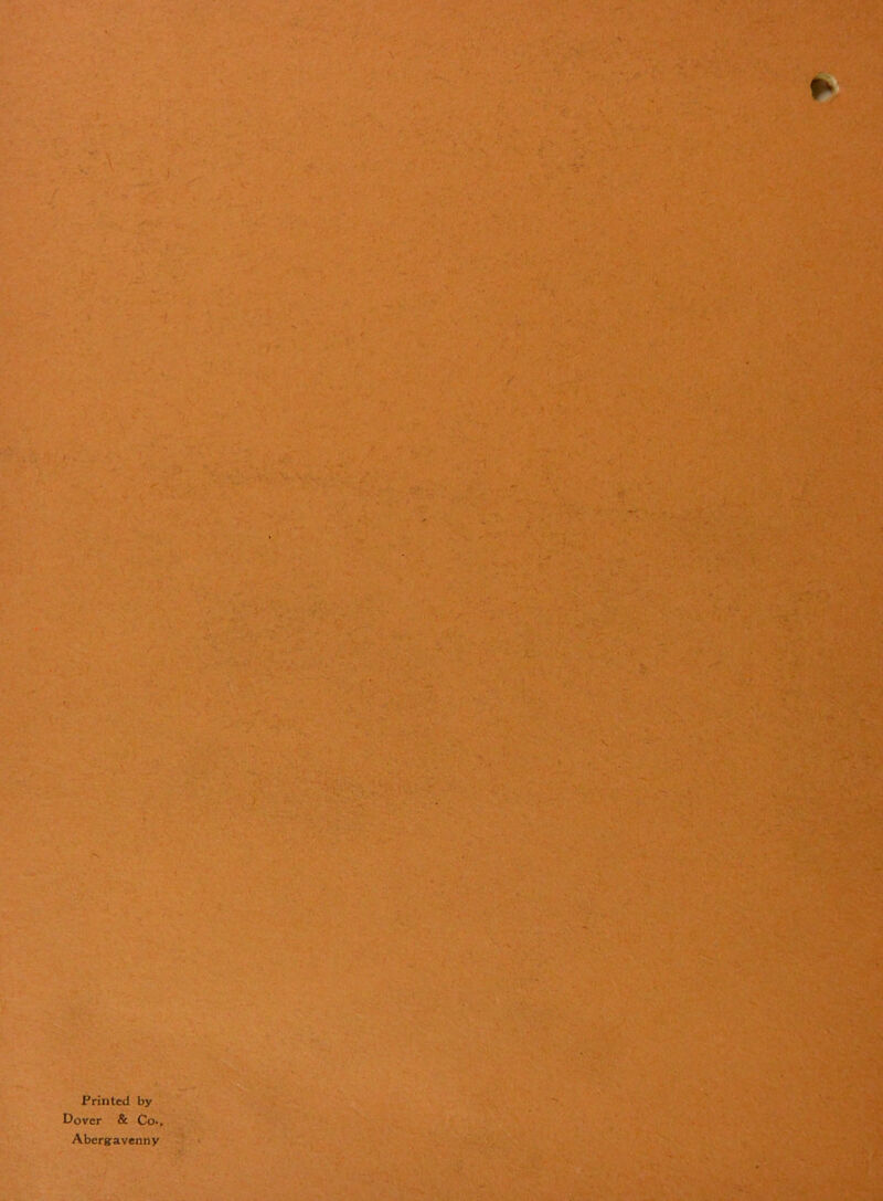 Printed by Dover & Co., Abergravenny