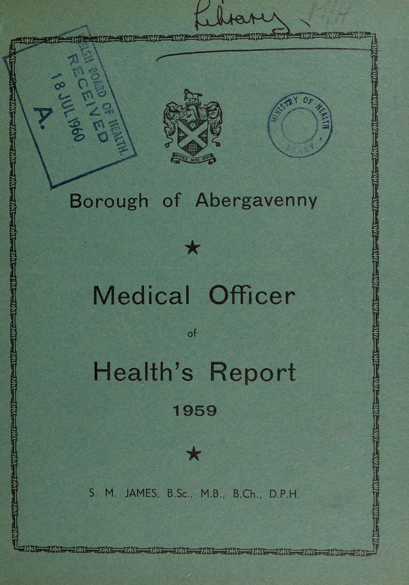 Borough of Abergavenny ★ Medical Officer of Health’s Report 1959