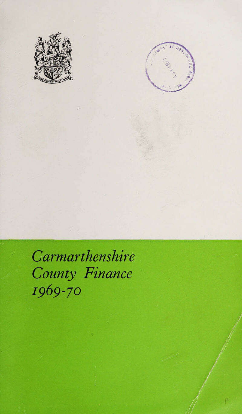 County Finance 1969-70