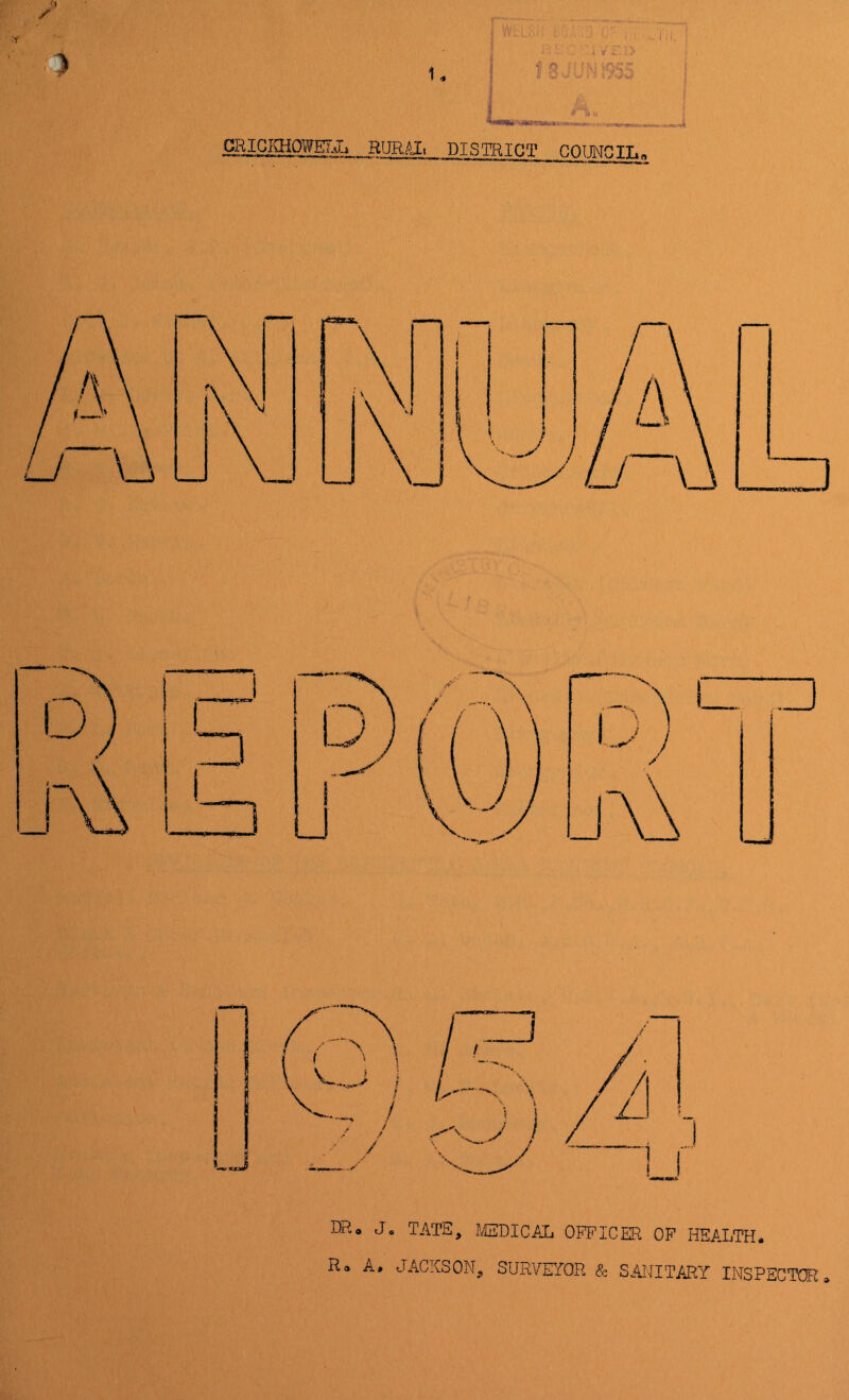 / W::.;,.' L'/ ■; > tsjunms *' \\u RUR,AIi DISTFulGT COUNCIL, DR, J, TATS, JUDICAL OFFICER OF HEALTH. R. A. JACKSON, SURVEYOR & SANITARY INSPSCTCB