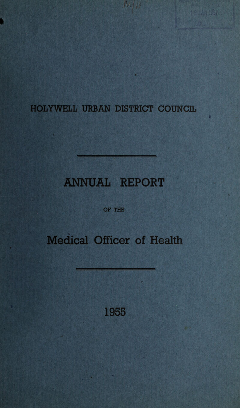 HOLYWELL URBAN DISTRICT COUNCIL ANNUAL REPORT OF THE Medical Officer of Health