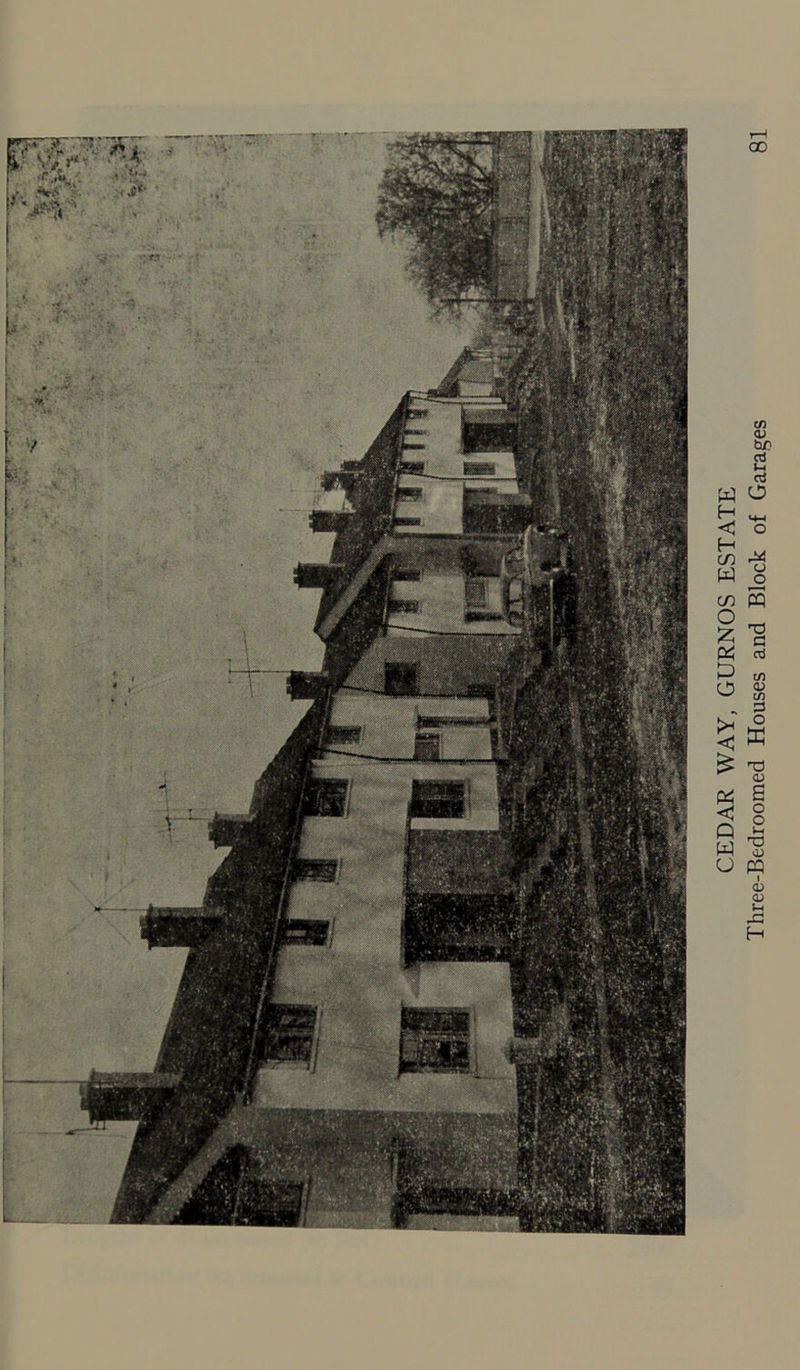 CEDAR WAY, GURNOS ESTATE Three-Bedroomed Houses and Block of Garages