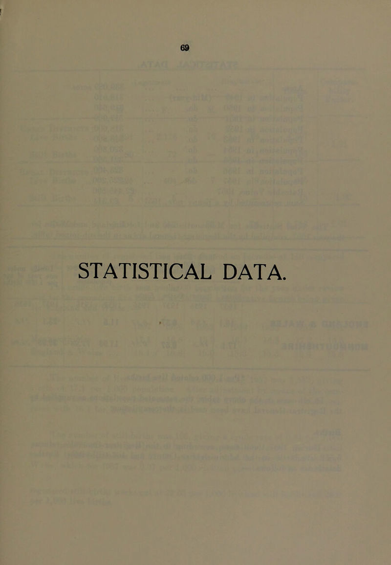 STATISTICAL DATA.