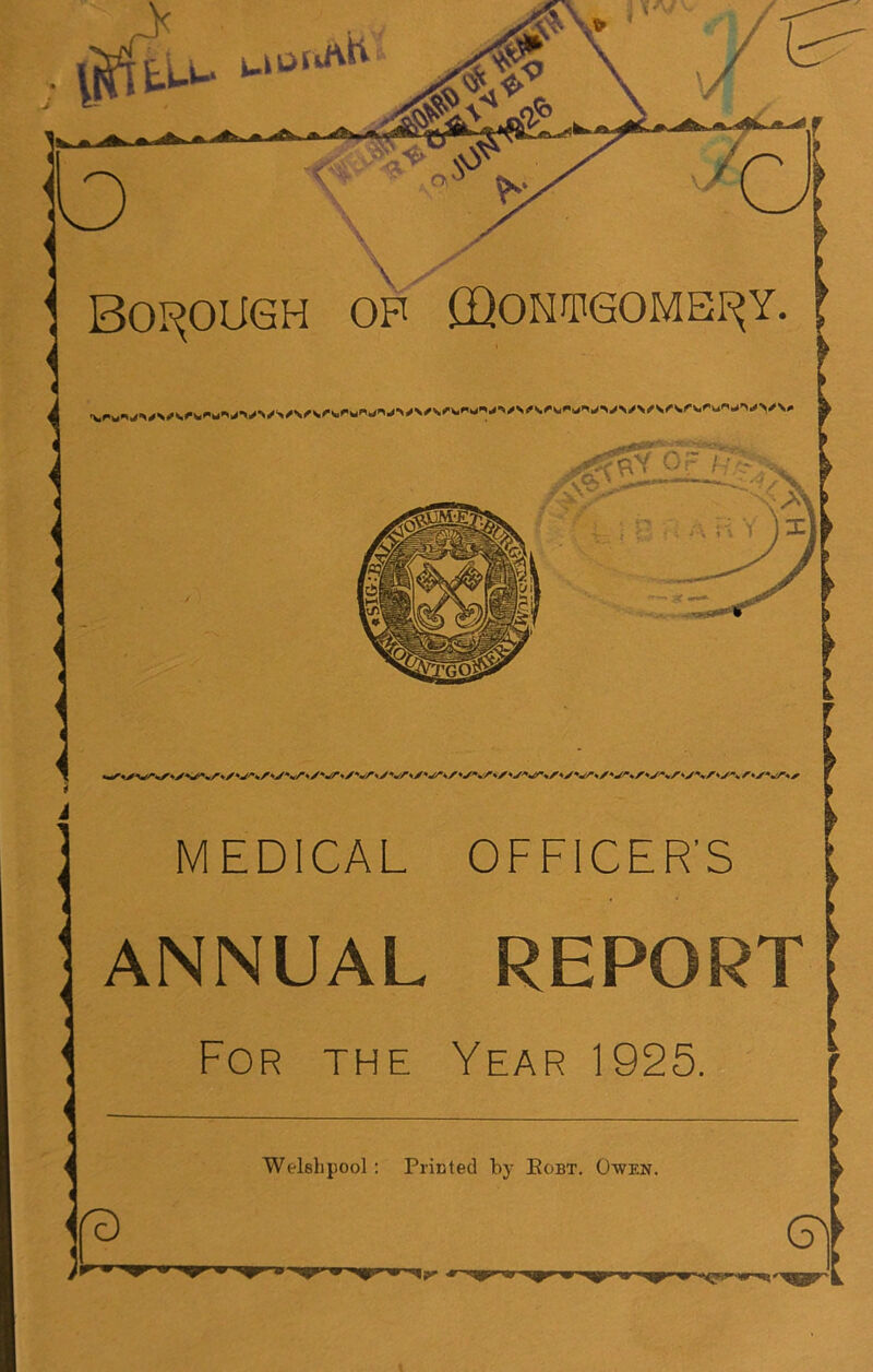 MEDICAL OFFICER'S ANNUAL REPORT For the Year 1925.