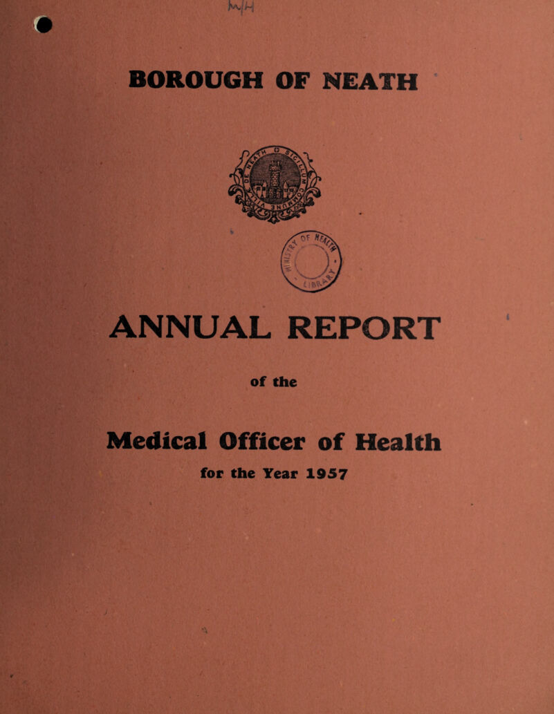 ANNUAL REPORT of the Medical Officer of Health