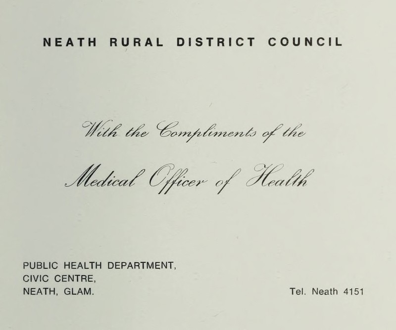 PUBLIC HEALTH DEPARTMENT, CIVIC CENTRE,