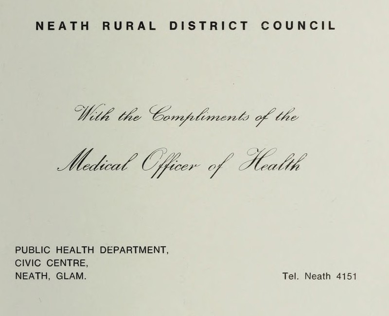 PUBLIC HEALTH DEPARTMENT, CIVIC CENTRE,