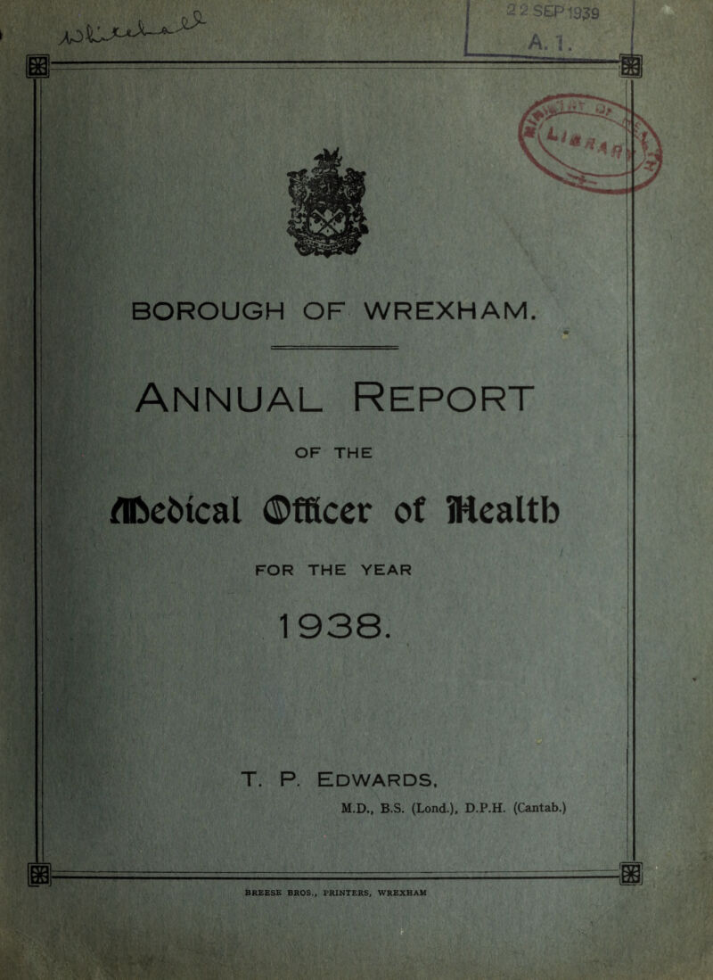 BREESE BROS., PRINTERS. WREXHAM