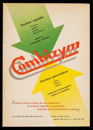 Combizym ... : Aplicación rápida por inyección intracutánea de Paspat ... / Luitpold-Werk Munich ; literatura a petición Edmundo Stahl & Cia., S.A.