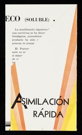 Asimilación rápida : material nutritivo inmediatamente utilizable : Peptonoids Seco (soluble) / The Arlington Chemical Company.