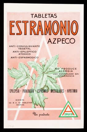 Tubilin liquido, Tublin-Escila tabletasTabletas Estramonio Azpeco : Tabletas Estramonio Azpeco : anti-convulsante vegetal, anti-eleptico atoxico, anti-espasmodico : no produce alergia ... / Azpeco.
