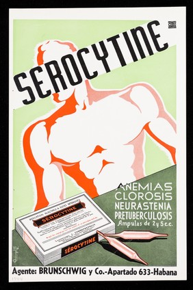 Alcachol ... : Serocytine : anemias, clorosis, neurastenia, pretuberculosis ... / Laboratoires J. Combefreyroux ; agentes para Cuba Brunschwig & Co.