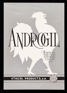 Androgil, hormona masculina natural ... : En la hipertensión, Dilangil tabletas / Ethical Products, S.A.