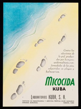 Micocida Kuba : contra las afecciones de la piel, producidas por hongos ... / Laboratorios Kuba.
