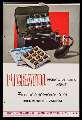 Picratol picrato de plata Wyeth : para el tratamiento de la tricomoniosis vaginal / Wyeth International Limited.