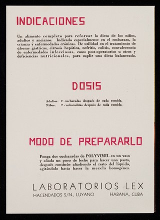Polyvimil / Laboratorios Lex.