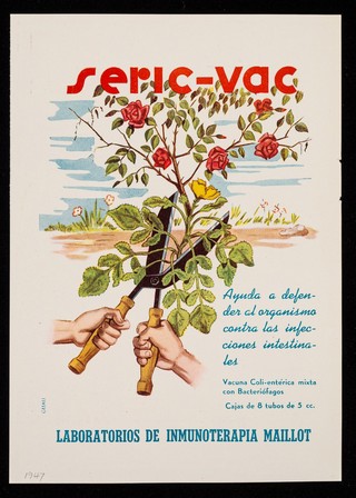 Cerelac, extracto de cereales con vitaminas y sales minerales : Seric-Vac ayuda a defender al organismo contra las infeciones intestinales : vacuna coli-entérica mixta con bacteriófagos ... / Laboratorios Maillot, S.A.