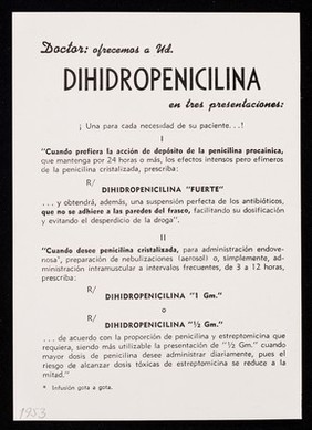 Dihidropenicilina Vipla / Laboratorios Vieta-Plasencia, S.A.